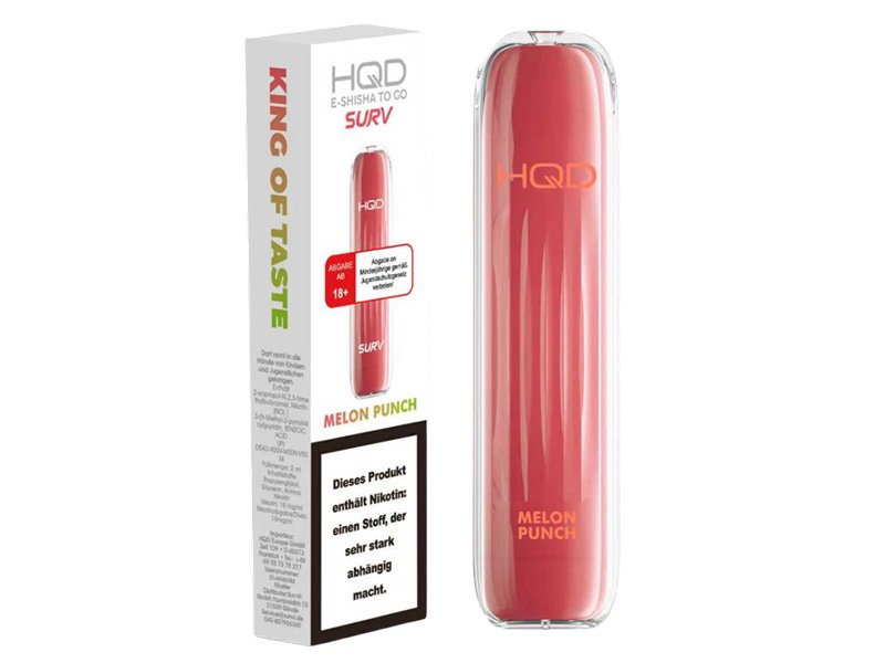 HQD - SURV - Einweg E-Zigarette - Melon Punch - 20mg HQD - SURV - Einweg E-Zigarette - Melon Punch - 20mg