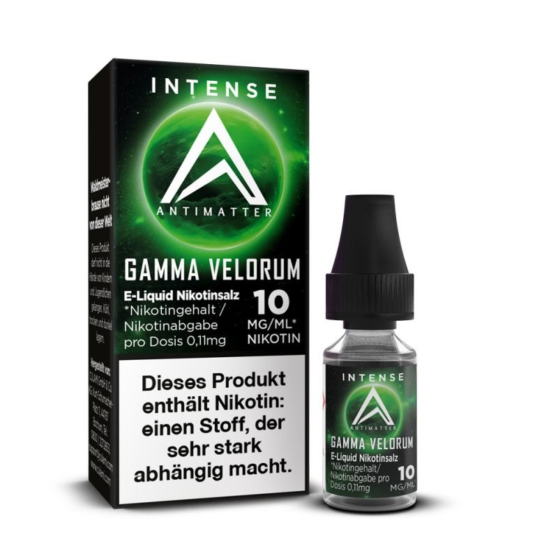 Antimatter - Intense - Gamma Velorum - Nikotinsalz Liquid - 10ml - 10mg Antimatter - Intense - Gamma Velorum - Nikotinsalz Liquid - 10ml - 10mg