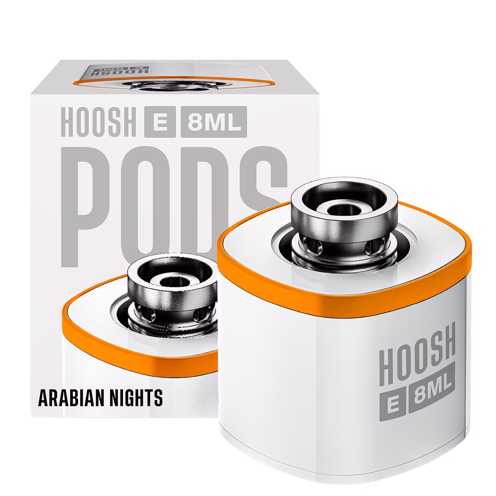 Hoosh - E-Shisha - Prefilled Pod - Arabian Nights | Nikotinstärke : 0mg | Tank : 8ml | Paketgröße : 1er Packung Hoosh - E-Shisha - Prefilled Pod - Arabian Nights | Nikotinstärke : 0mg | Tank : 8ml | Paketgröße : 1er Packung