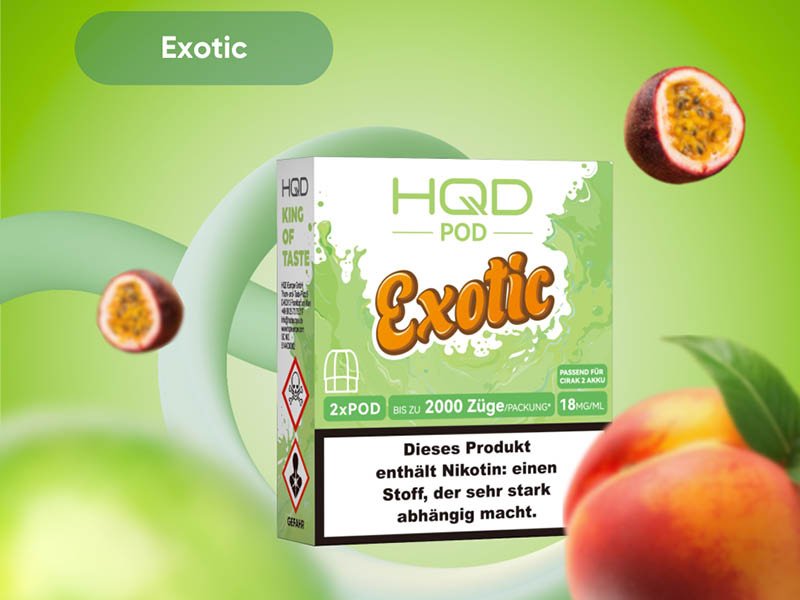 HQD - Cirak 2 - Prefilled Pods - Exotic - 18mg - 2ml - 2er Pack HQD - Cirak 2 - Prefilled Pods - Exotic - 18mg - 2ml - 2er Pack