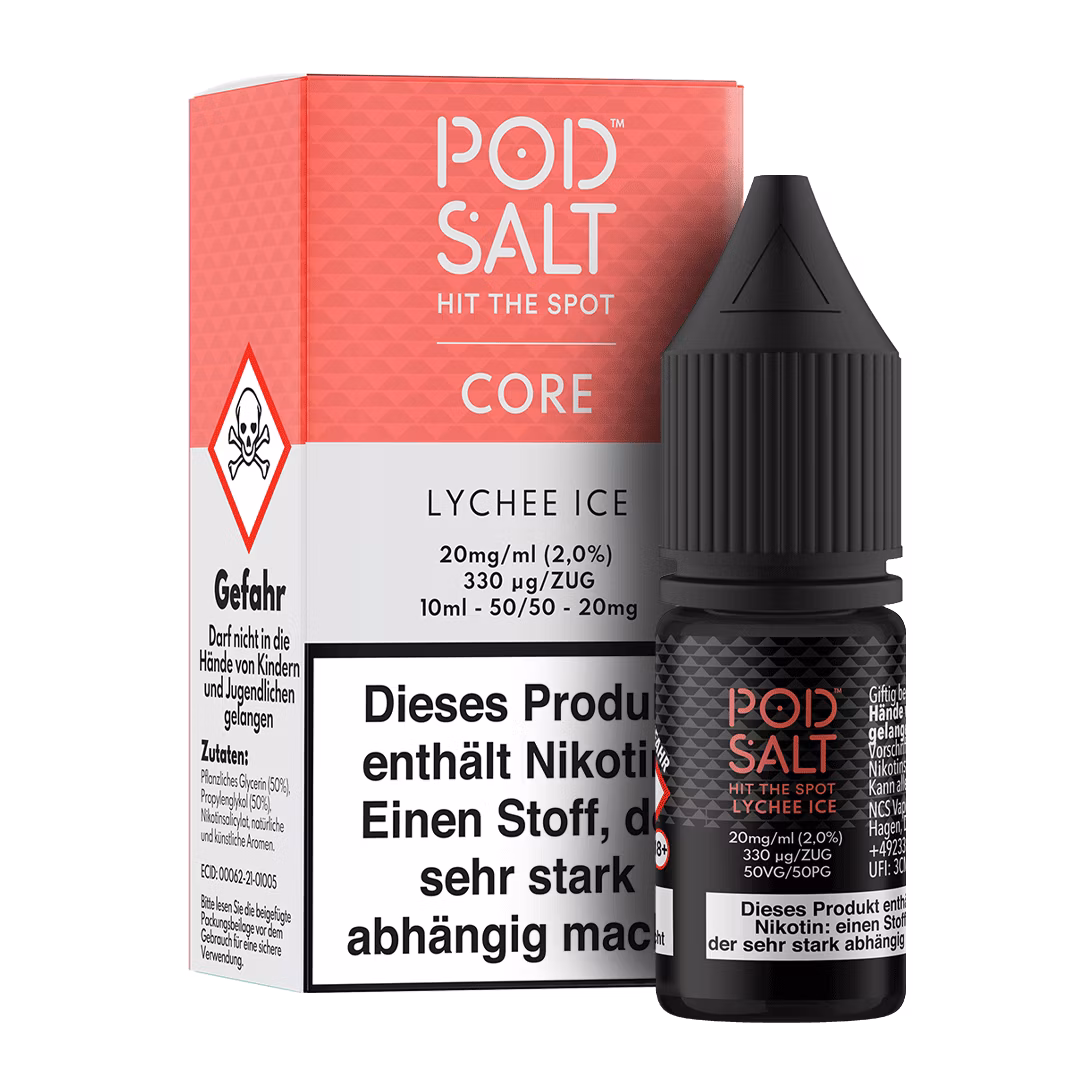 Pod Salt - Core - Lychee Ice - Nikotinsalz-Liquid - 10ml - 20mg