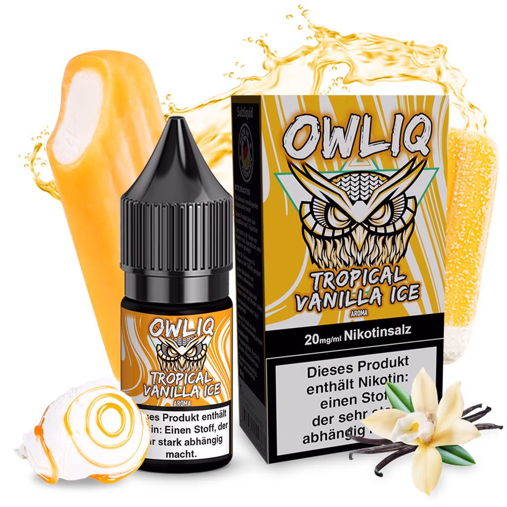 OWLIQ - Tropical Vanilla Ice - Nikotinsalz Liquid - 10ml - 20mg 