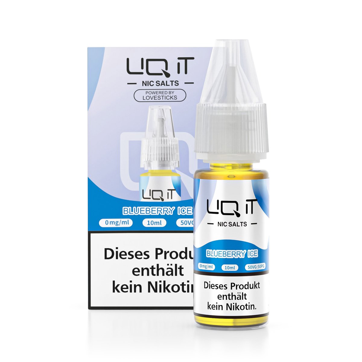 LIQ IT - Nikotinsalz-Liquid - 10ml - Blueberry Ice - 0mg
