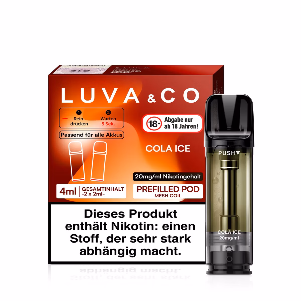 Luva - Prefilled Pod - 20mg - 2er Pack - Cola Ice