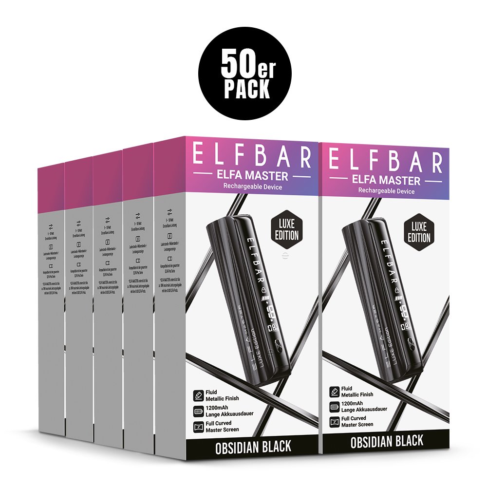 Elfbar - ELFA MASTER - Basisgerät - Obsidian Black (LUXE Edition)
