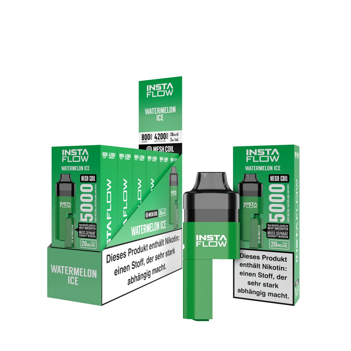 INSTAFLOW 5000 - E-Zigarette - Watermelon Ice - 2ml - 20mg - CP