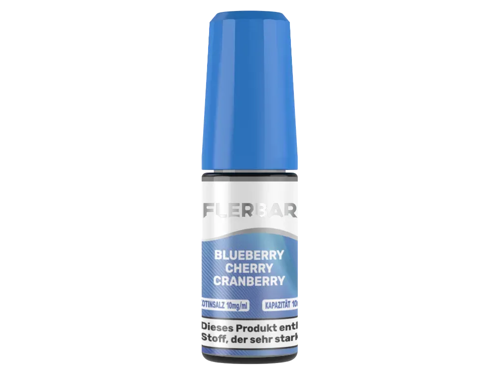 Flerbar - Nikotinsalz Liquid - 10ml - Blueberry Cherry Cranberry - 10mg