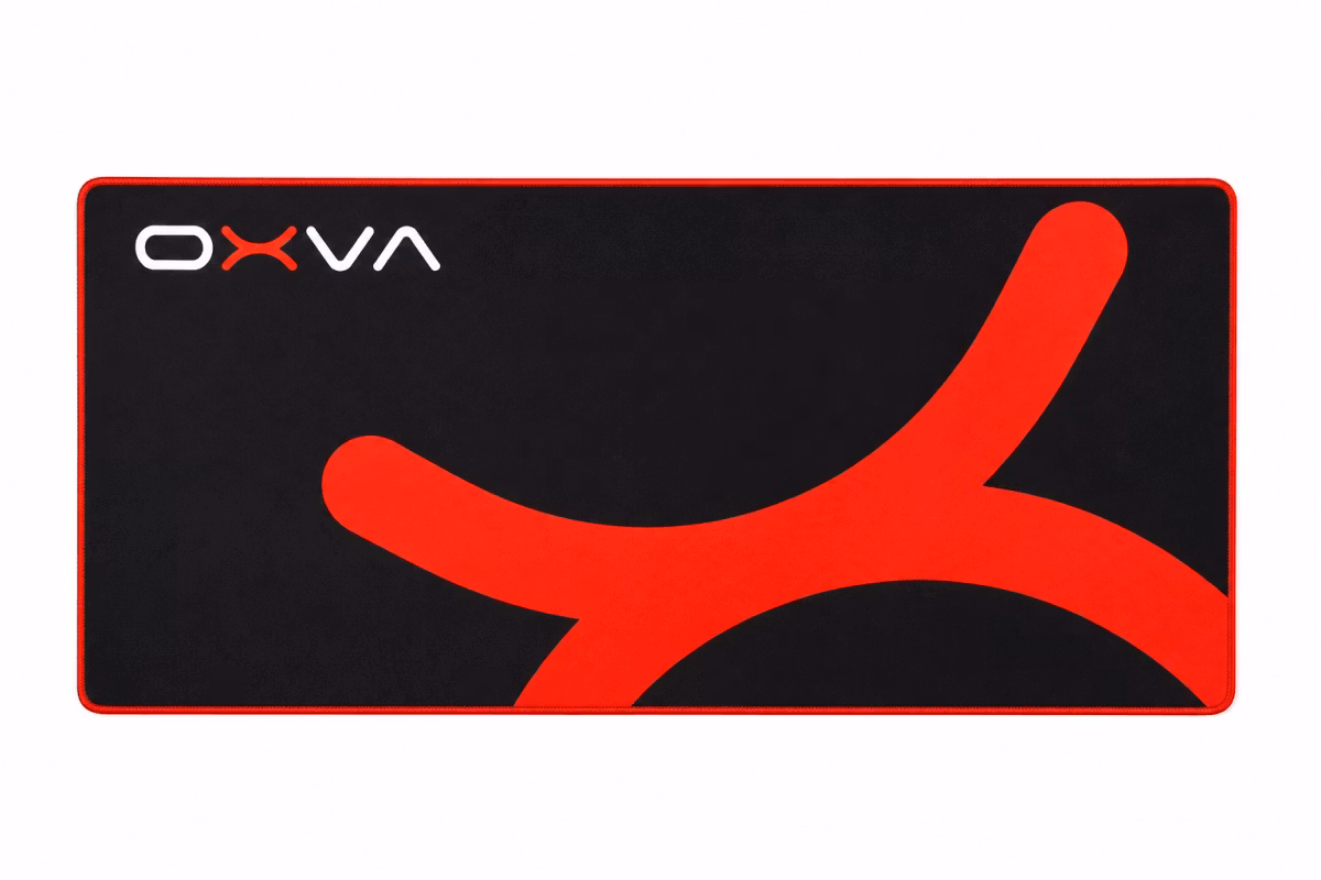 OXVA - Mousepad - 80x40cm - Schwarz Rot OXVA - Mousepad - 80x40cm - Schwarz Rot