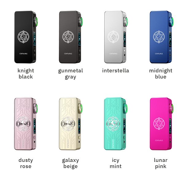 lost-vape-centaurus-m100-akkutraeger-alle-farben Lost Vape - Centaurus M100 - Mod Akkuträger - Alle Farben