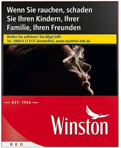 Winston - Red - L 20 Stk. - TT B2B cigarette, smoke, smoking-cigarette, red-pack, packaged-cigar