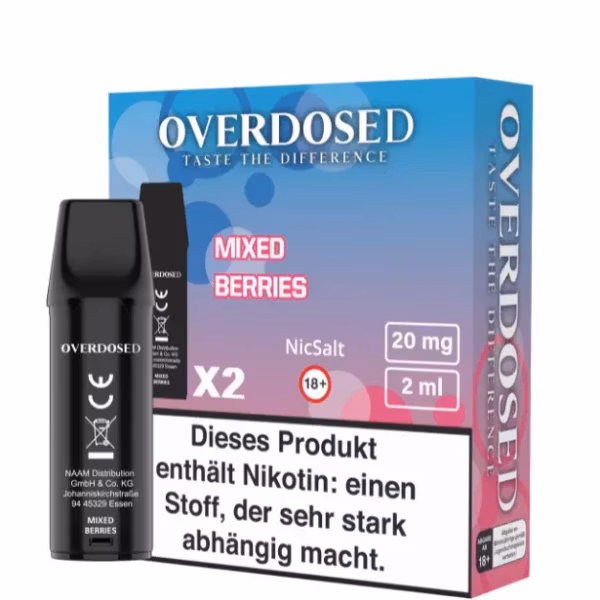 Overdosed - Prefilled Pod - Mixed Berries - 2ml - 2er Pack