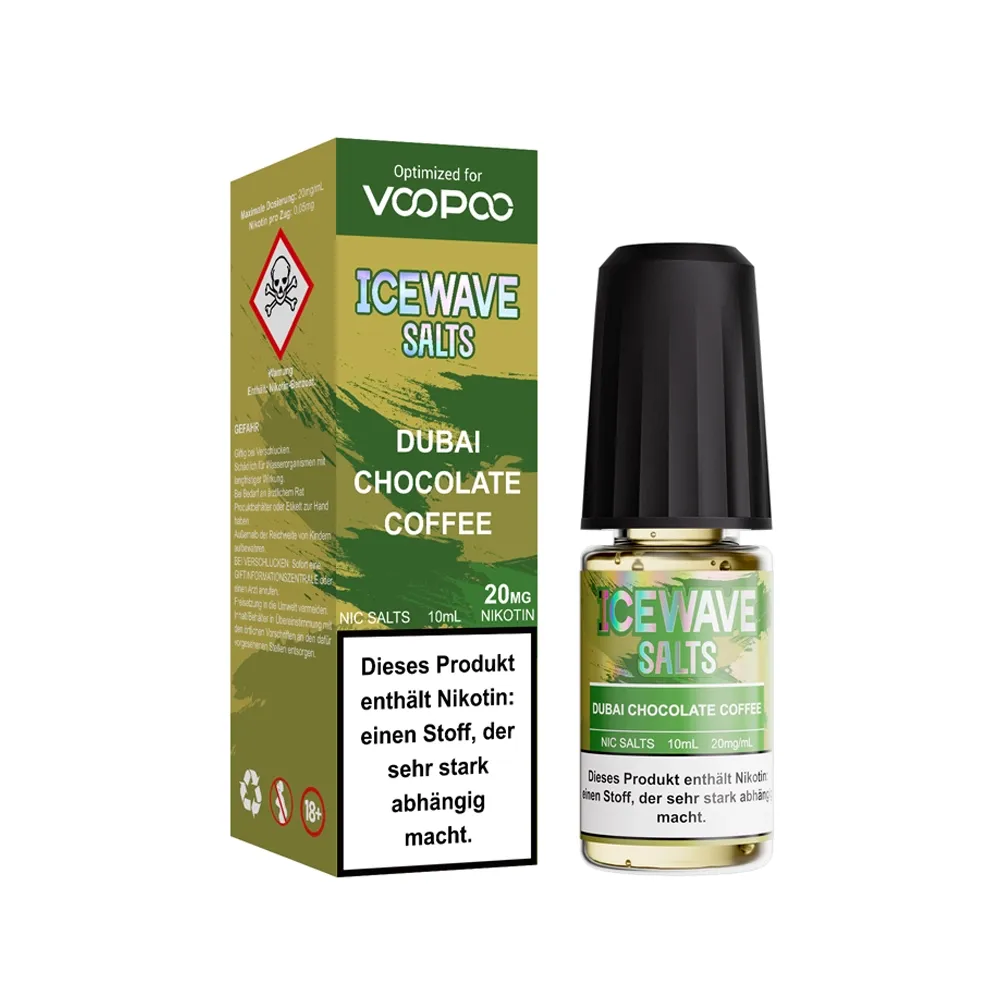Icewave - Salts - Nikotinsalz-Liquid - Dubay Chocolate Coffee - 10ml - 20mg