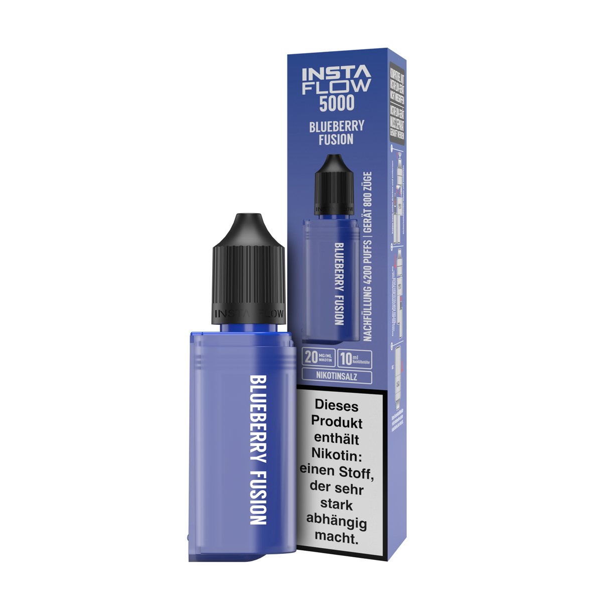 INSTAFLOW 5000 - Nachfülbehälter - Blueberry Fusion - 10ml - 20mg