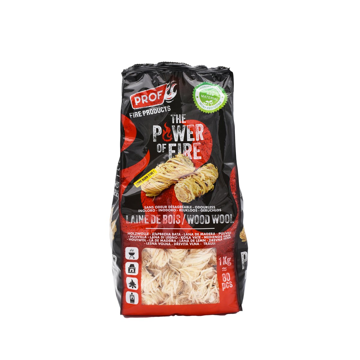 FIRE PRODUCTS PROF - Wood Wool – Naturanzünder ca. 1 kg (DL6)