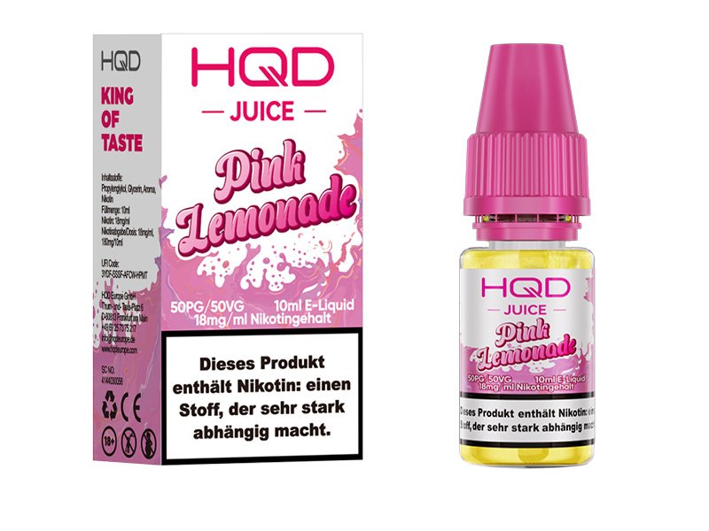 HQD - Juice - Pink Lemonade - Nikotinsalz Liquid - 10ml - 18mg