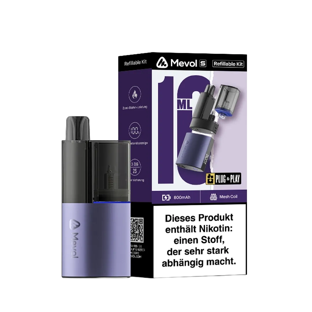 Mevol - S - Basisgerät + Leerpod - Kit - Misty Lavender