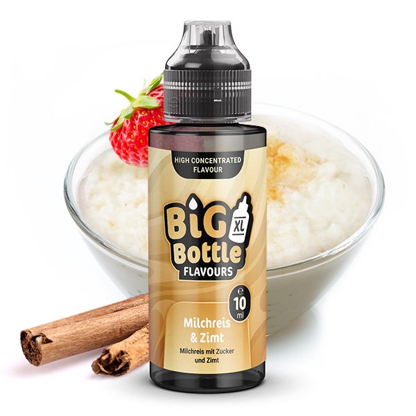 Big Bottle - Aroma - 10ml - Milchreis mit Zimt | Inhalt : 10ml | Nikotinstärke : 0mg | Paketgröße : 1er Packung
