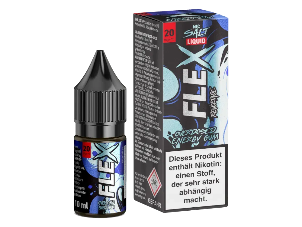 Revoltage - Flex - Nikotinsalzliquid - 10ml - Energy Gum - 20mg Revoltage - Flex - Nikotinsalzliquid - 10ml - Energy Gum - 20mg