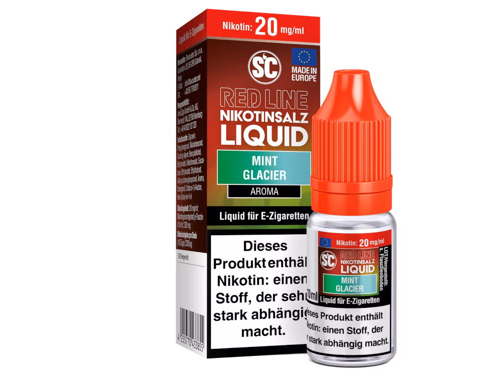 SC Red Line - Nikotinsalzliquid - 10ml - 20mg - Mint Glacier SC Red Line - Nikotinsalzliquid - 10ml - 20mg - Mint Glacier