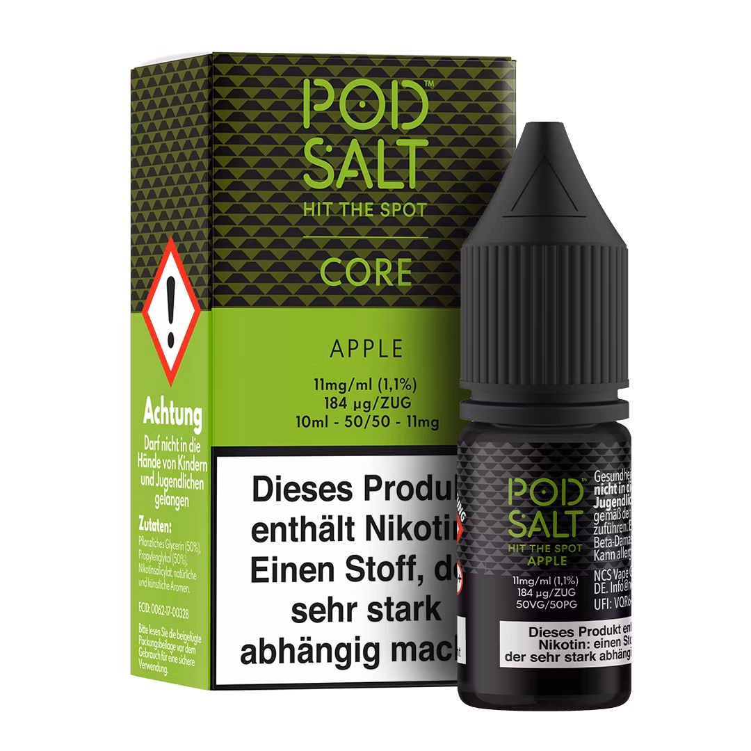 Pod Salt - Core - Apple - Nikotinsalz-Liquid - 10ml - 11mg