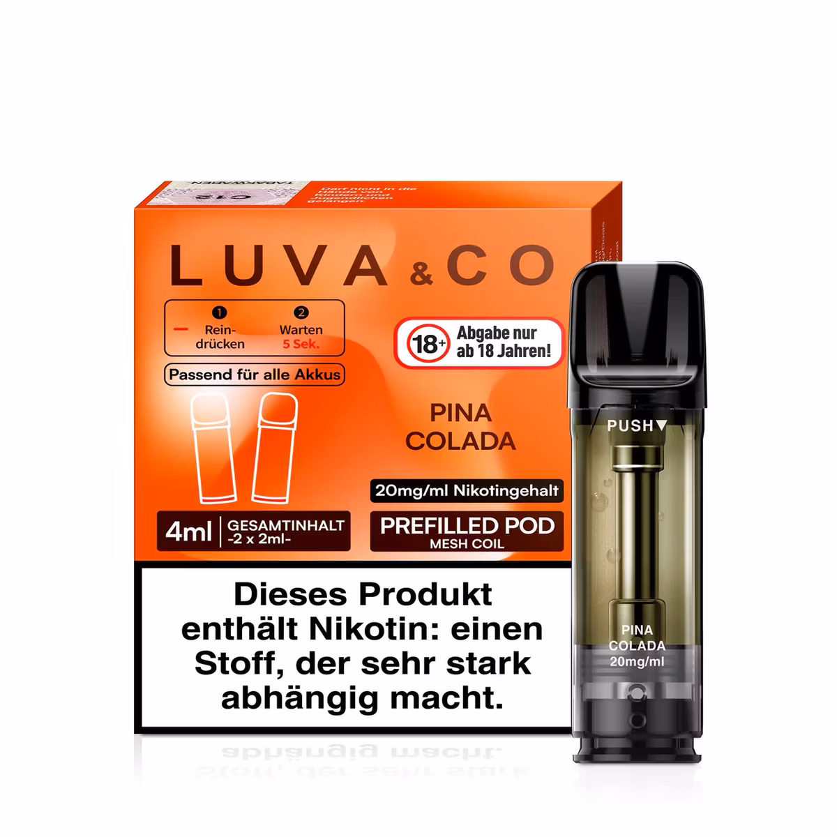 Luva - Prefilled Pod - 20mg - 2er Pack - Pina Colada