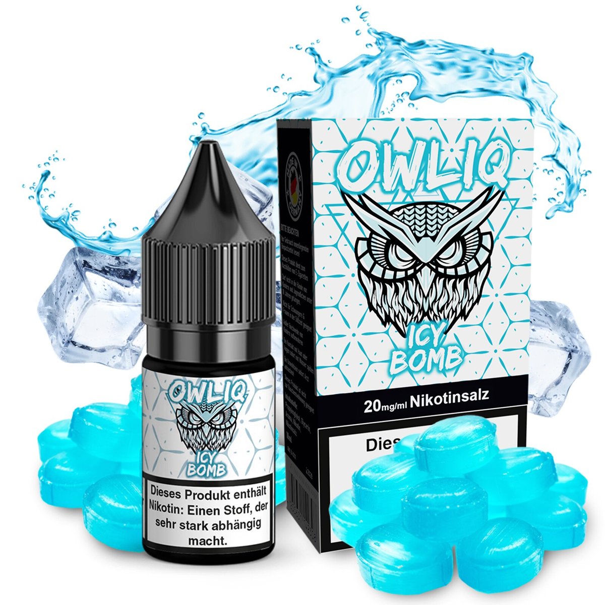 OWLIQ - ICY Bomb - Nikotinsalz Liquid - 10ml - 20mg