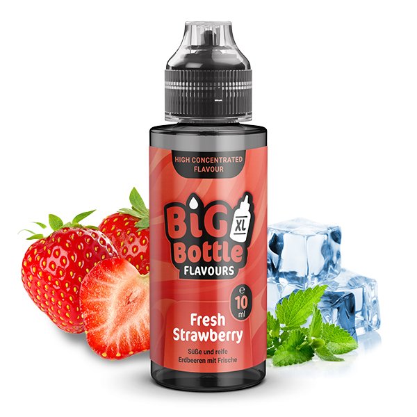 Big Bottle - Aroma - 10ml - Fresh Strawberry | Inhalt : 10ml | Nikotinstärke : 0mg | Paketgröße : 1er Packung