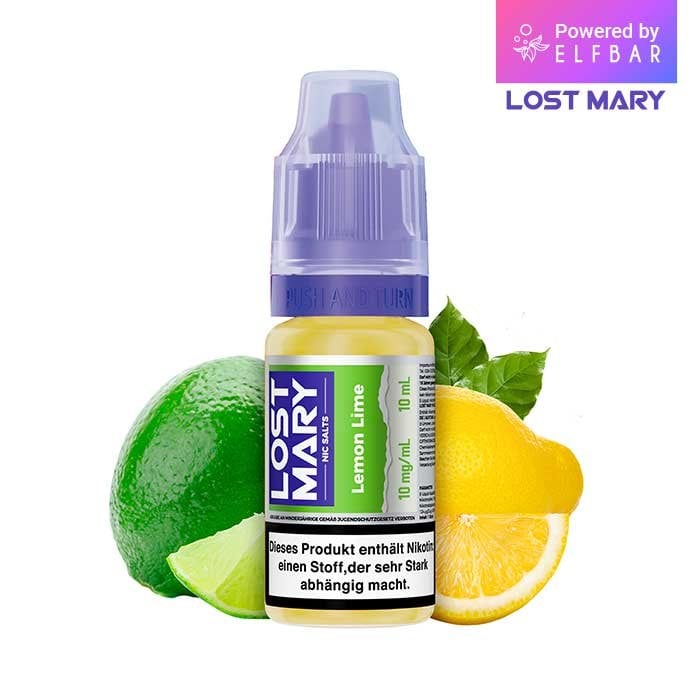 Lost Mary Nikotinsalz-Liquid - Lemon Lime | Nikotinsalz-Stärke : 10mg