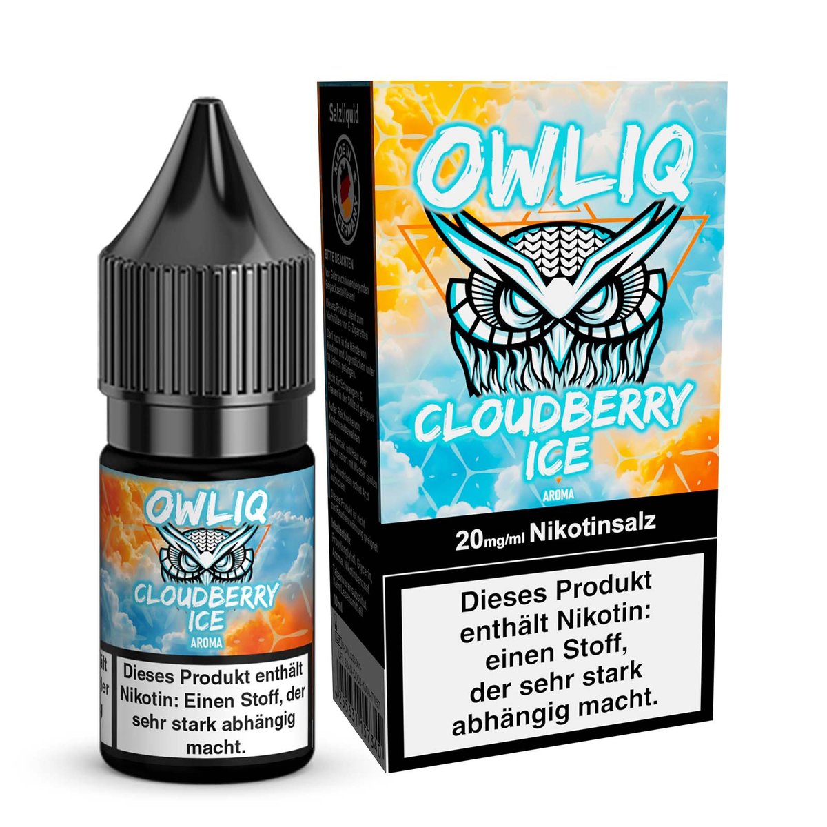 OWL - Owliq - 10ml - Cloudberry Ice | Nikotinsalz-Stärke : 10mg OWL - Owliq - 10ml - Cloudberry Ice | Nikotinsalz-Stärke : 10mg