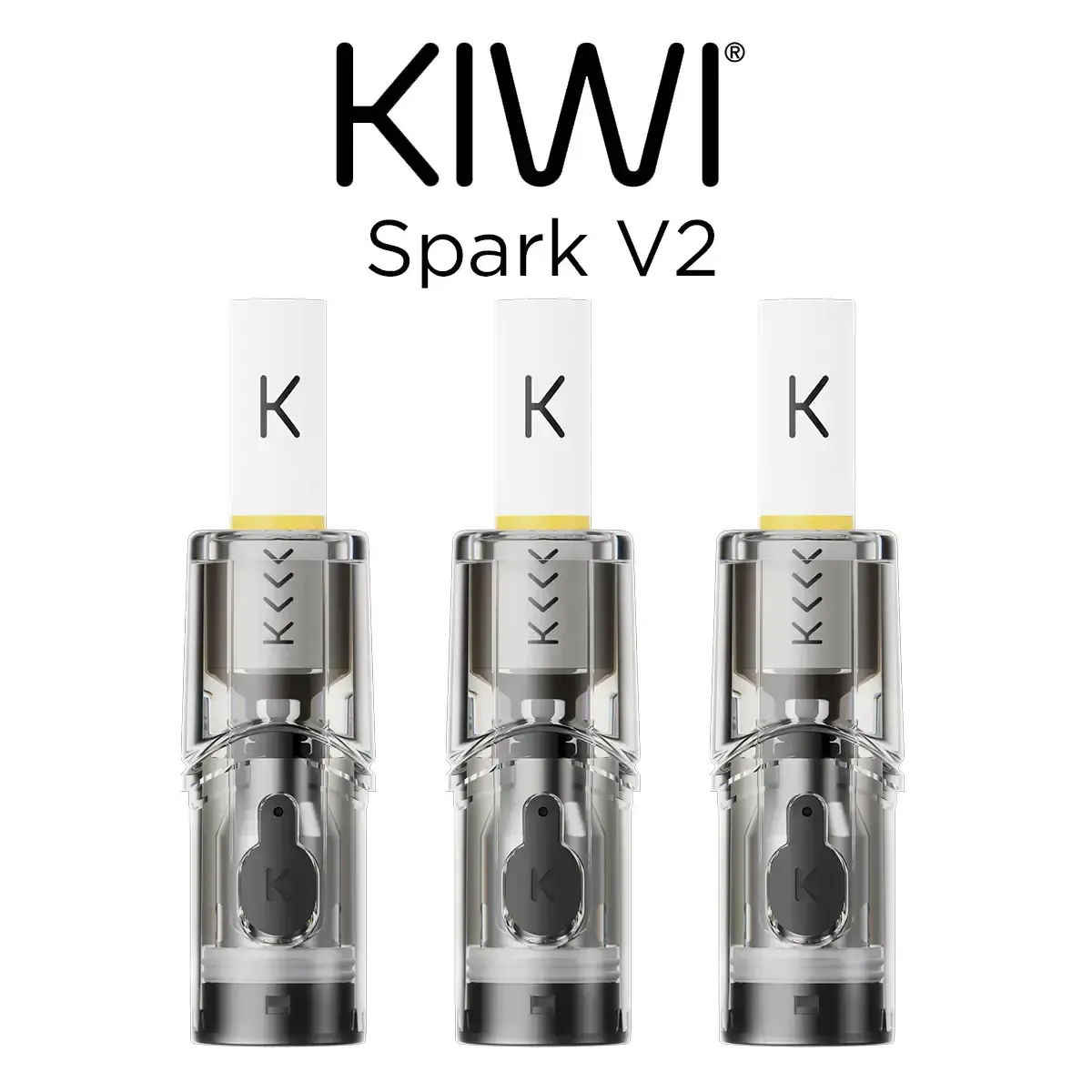 KIWI Spark V2 Pod Tank Verdampfer 3er Paket 2ml 1.2 Ohm KIWI Spark V2 Pod Tank Verdampfer 3er Paket 2ml 1.2 Ohm