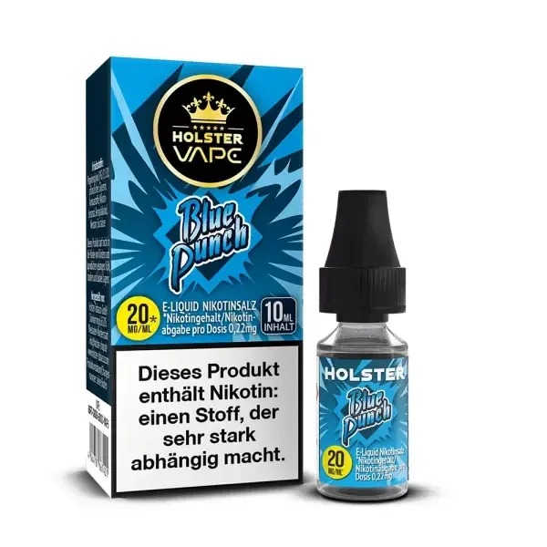 Holster - Nikotinsalzliquids - 10ml - Blue Punch | Inhalt : 10ml | Nikotinsalz-Stärke : 5mg | Paketgröße : 1er Packung