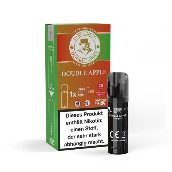 Don Cristo - Prefilled Pod - Double Apple - 2ml - 1er Pack