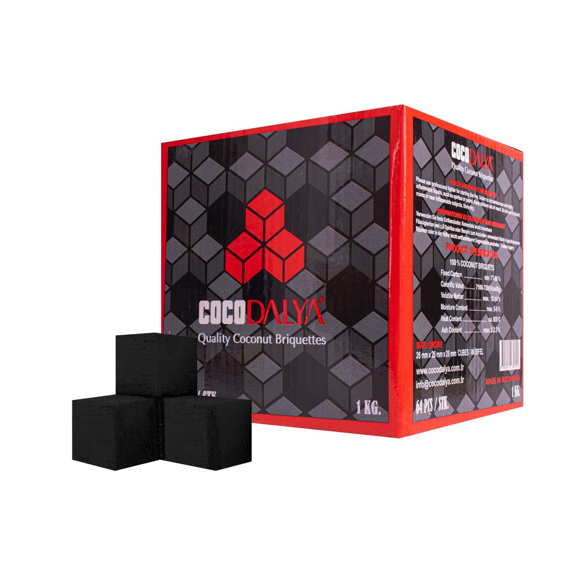 Cocodalya - Naturkohle - 27er - 1kg