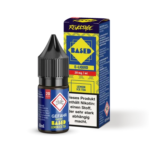 Revoltage - BASED - Nikotinsalz-Liquid - Lemon Ice Tea - 8ml - 20mg Revoltage - BASED - Nikotinsalz-Liquid - Lemon Ice Tea - 8ml - 20mg