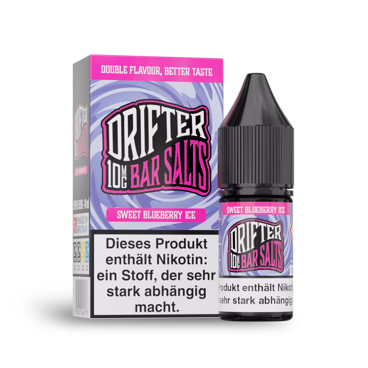 Drifter - Nikotinsalzliquid - 10ml - Sweet Blueberry Ice | Nikotinsalz-Stärke : 10mg