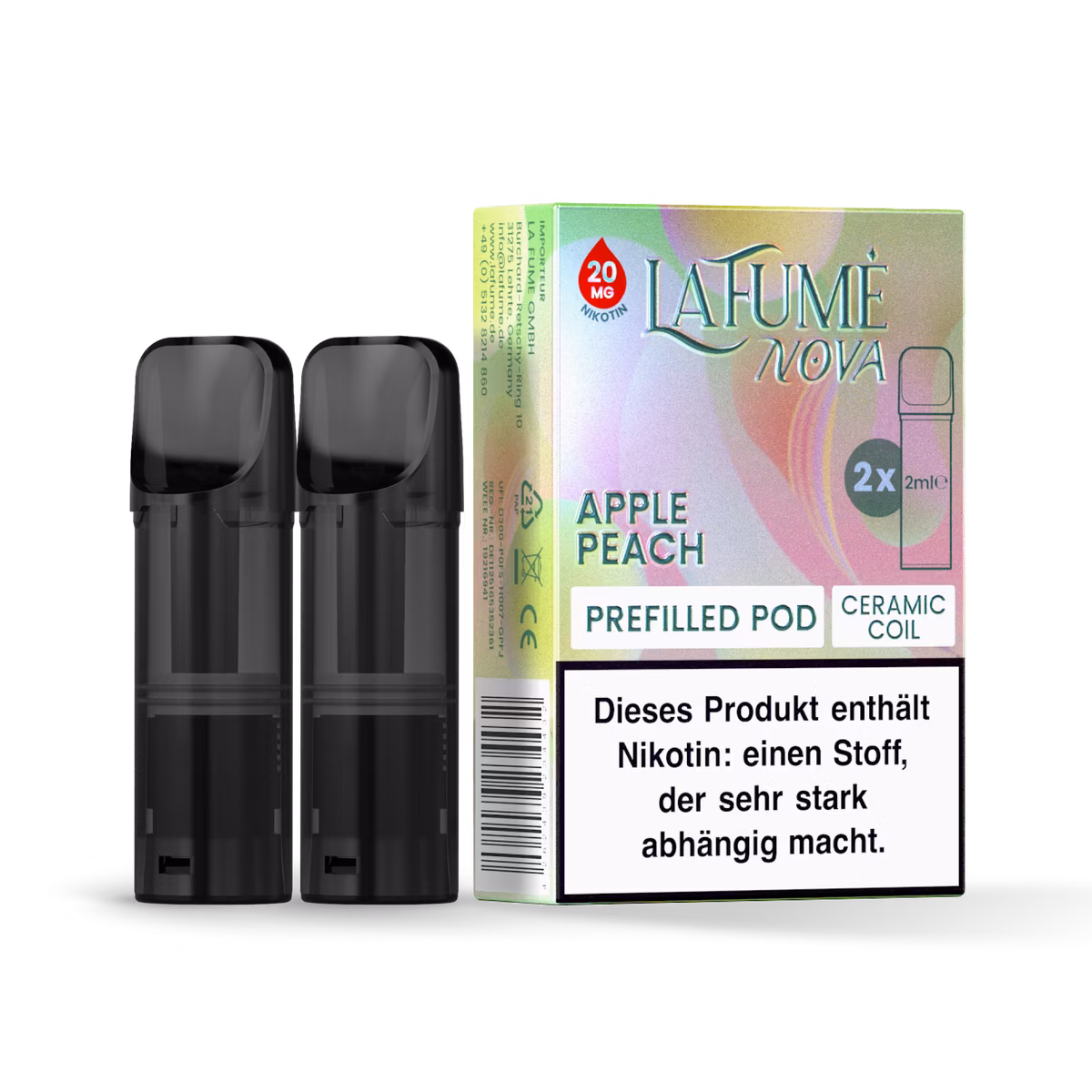 La Fume Nova - Prefilled Pods - 20mg - Apple Peach