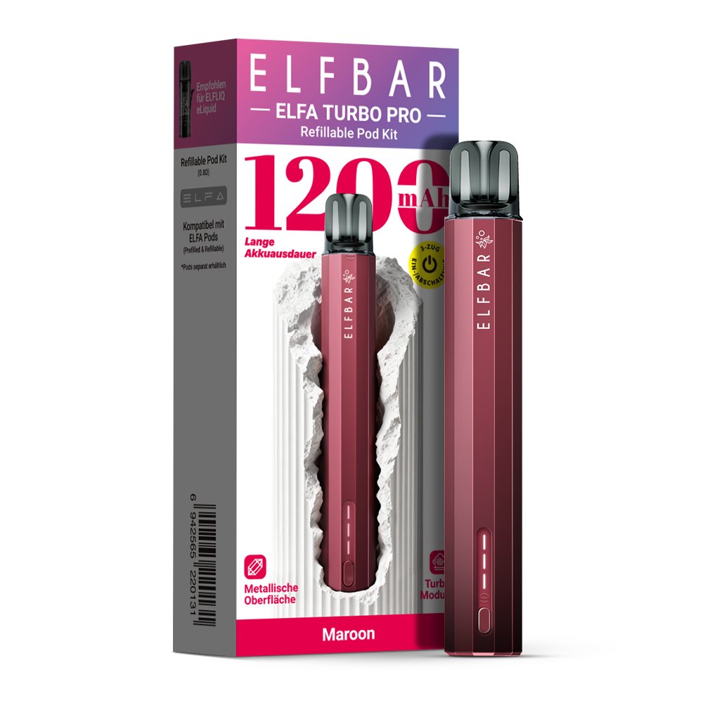 Elfbar - ELFA TURBO PRO - Basisgerät - Maroon