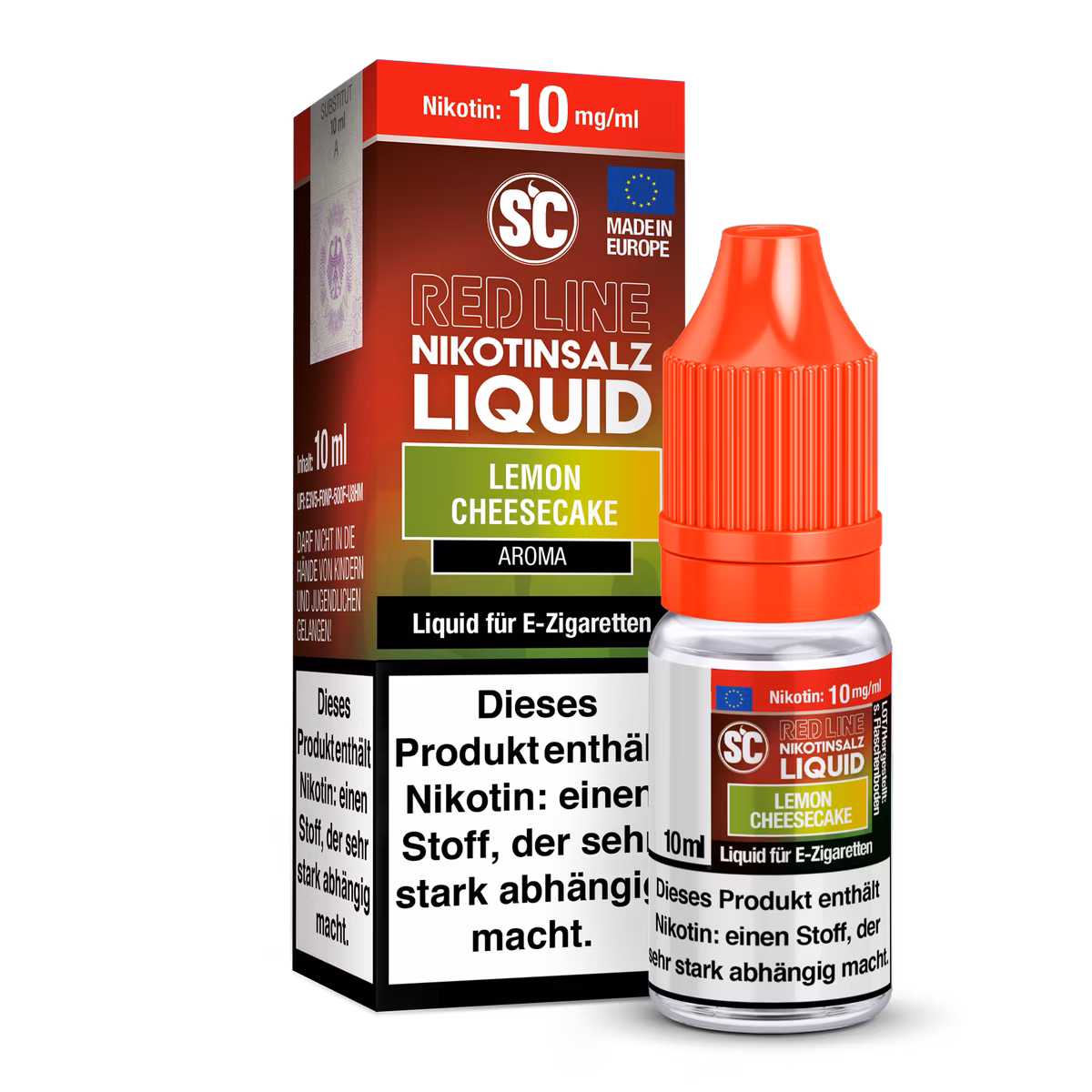 SC Red Line - Nikotinsalzliquid - 10ml - 10mg - Lemon Cheesecake SC Red Line - Nikotinsalzliquid - 10ml - 10mg - Lemon Cheesecake