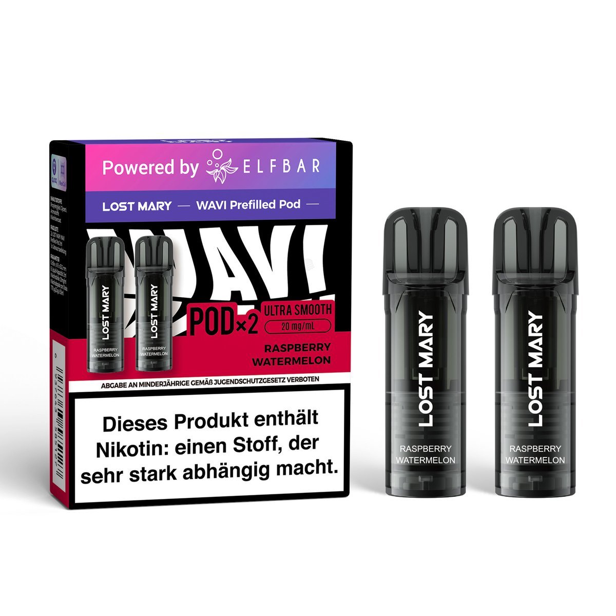 Lost Mary - Wavi - Prefilled Pods - Raspberry Watermelon - 20mg