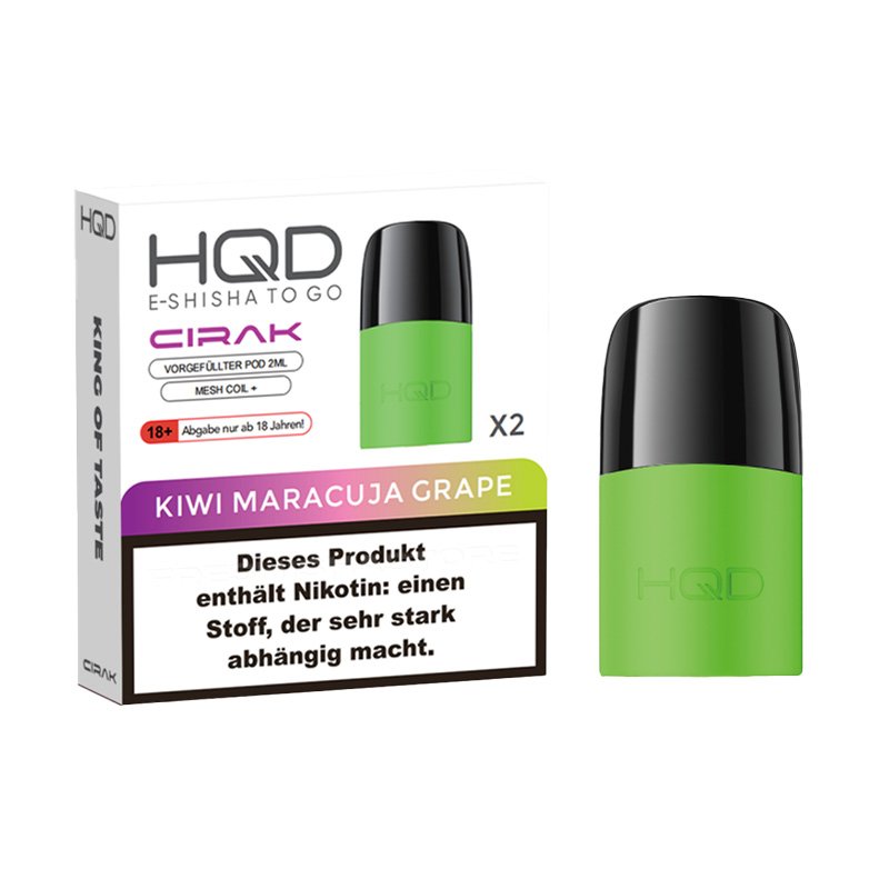 HQD - Cirak - Prefilled Pod - Kiwi Maracuja Grape - 2ml - 2er Pack
