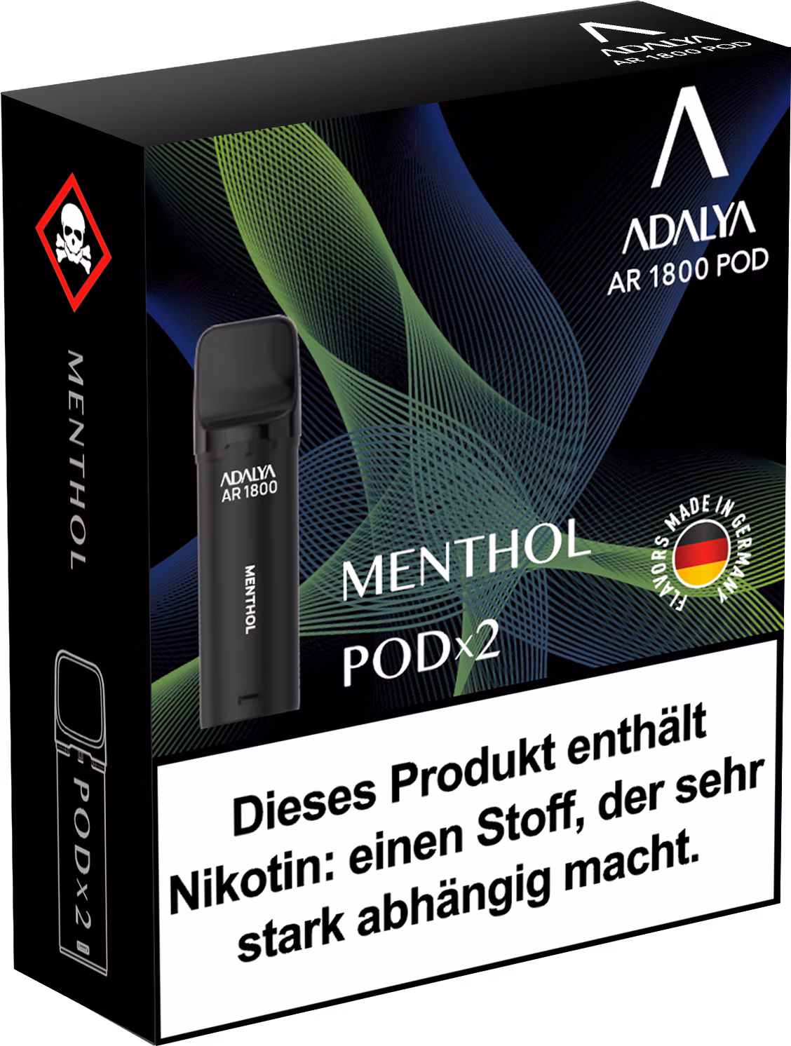 Adalya - Alpha Prefilled Pod - 2ml - 2er Pack - Menthol