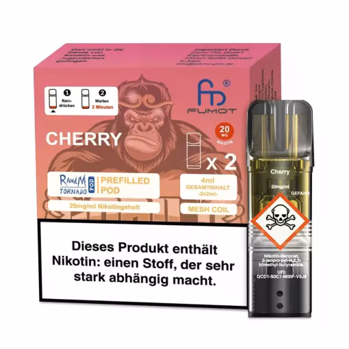 Randm Tornado - Prefilled Pod - Cherry - 2er Pack 