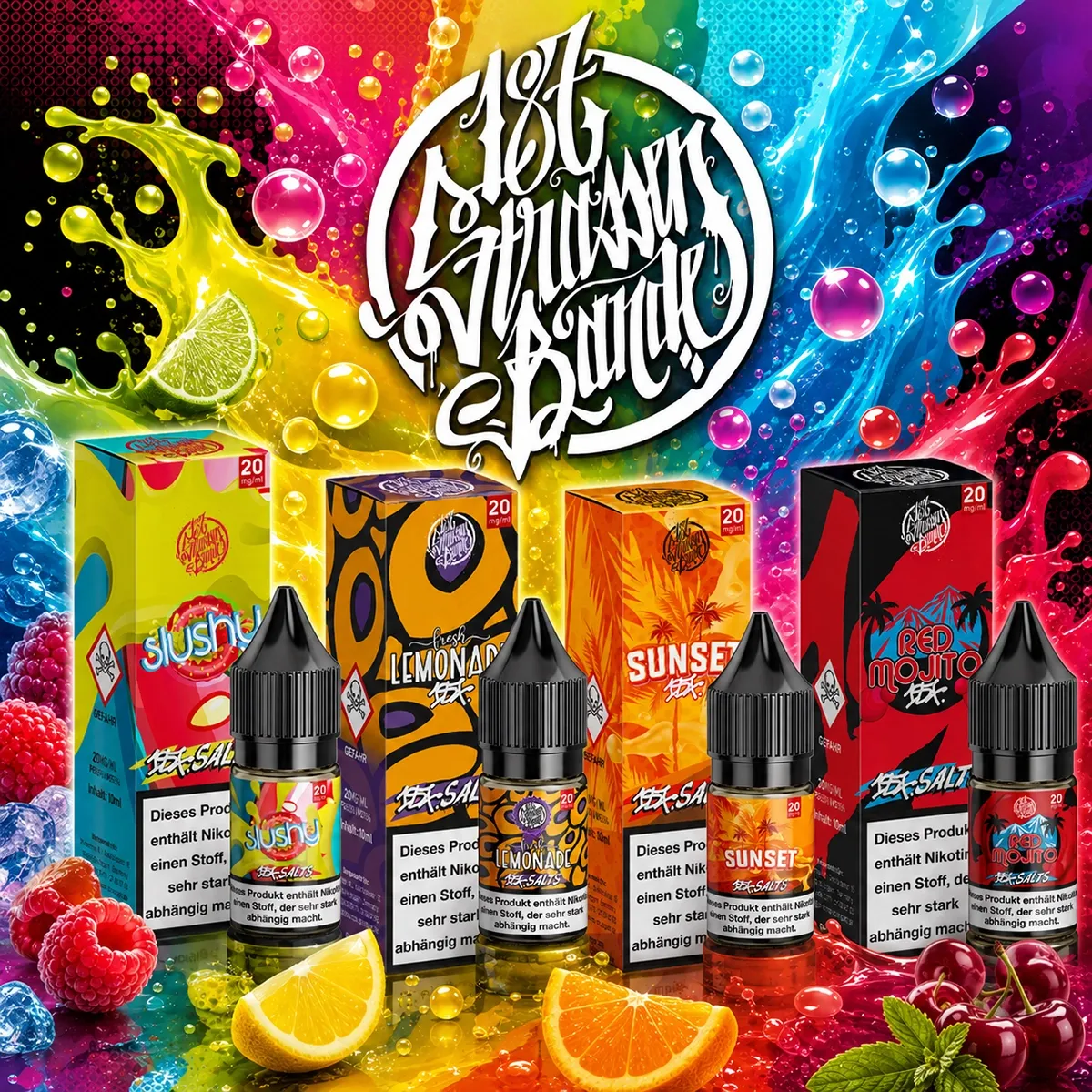 187 Straßenbande - Nikotinsalz-Liquids - 10ml - Fresh Lemonade | Nikotinsalz-Stärke : 10mg | Paketgröße : 1er Packung