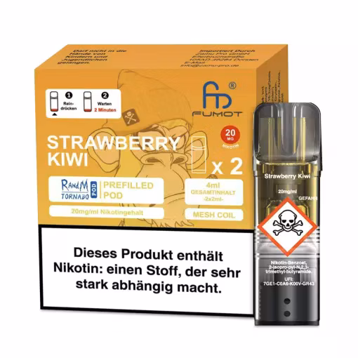 Randm Tornado - Prefilled Pod - Strawberry Kiwi - 2er Pack 