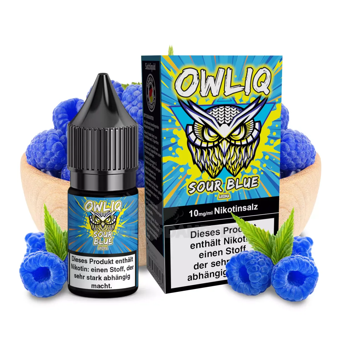 OWLIQ - Sour Blue - Nikotinsalz Liquid - 10ml - 10mg