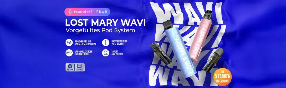 Lost Mary WAVI Pod System – ELFA-kompatible B2B-Lösung für Handel & Wiederverkauf