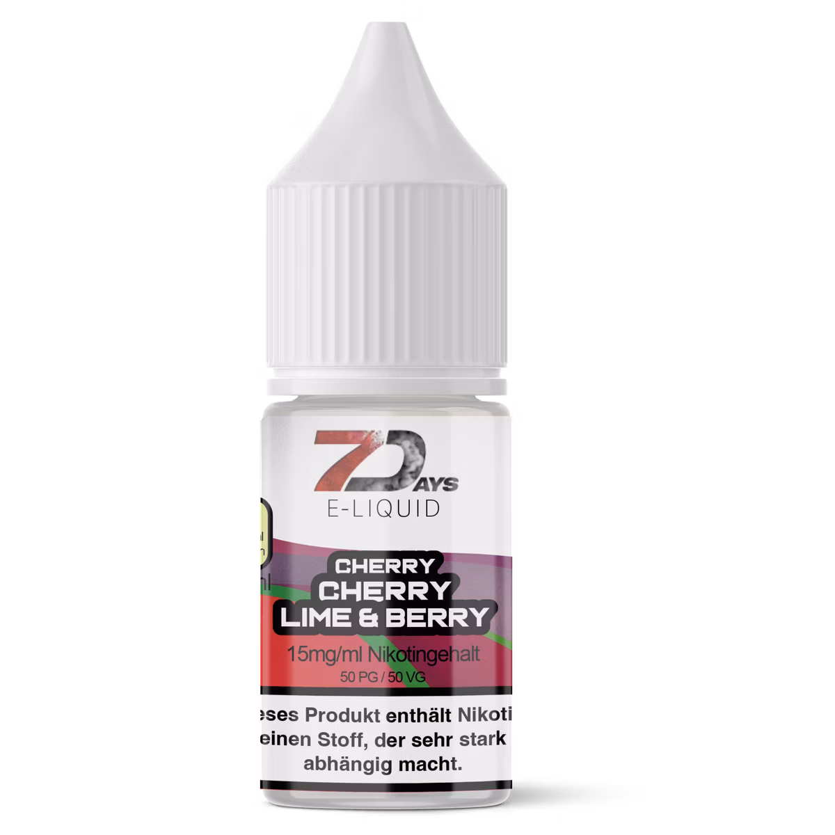 7Days - E-Liquid - 10ml - Cherry Cherry Lime Berry | Nikotinsalz-Stärke : 15mg