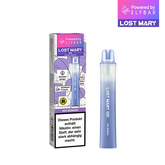 Lost Mary - LM800 - Einweg E-Zigarette - Mix Berries - 20mg Lost Mary - LM800 - Einweg E-Zigarette - Mix Berries - 20mg