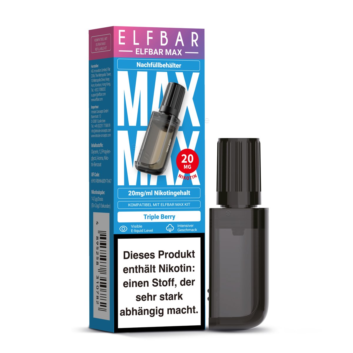 ELFBAR - MAX - Nachfülltank - CP - Triple Berry