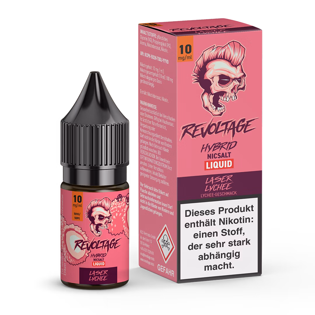 Revoltage - Hybrid Nikotinsalz Liquid - 10ml - Laser Lychee - 10mg Revoltage - Hybrid Nikotinsalz Liquid - 10ml - Laser Lychee - 10mg